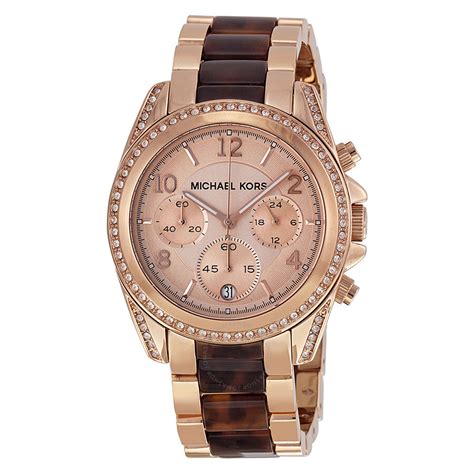 cheap michael kors rose gold watch|More.